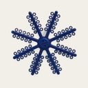 Radio-opaque dark blue separating stars 2
