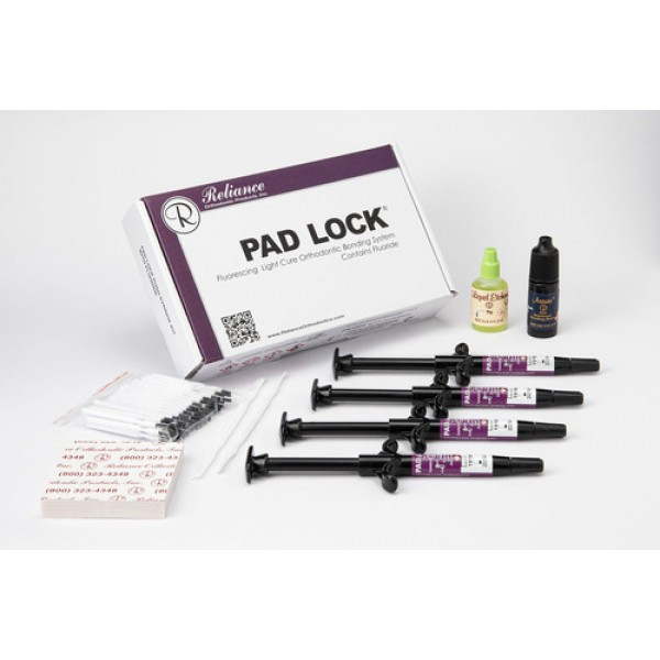 Pad Lock® kit — push syringes without fluoride, Assure sealant 2