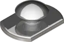 Button semi-flat low profile