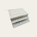 Integrity plastic band organizer with lid