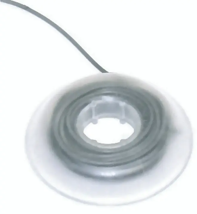 Solid elastic thread — gray smooth