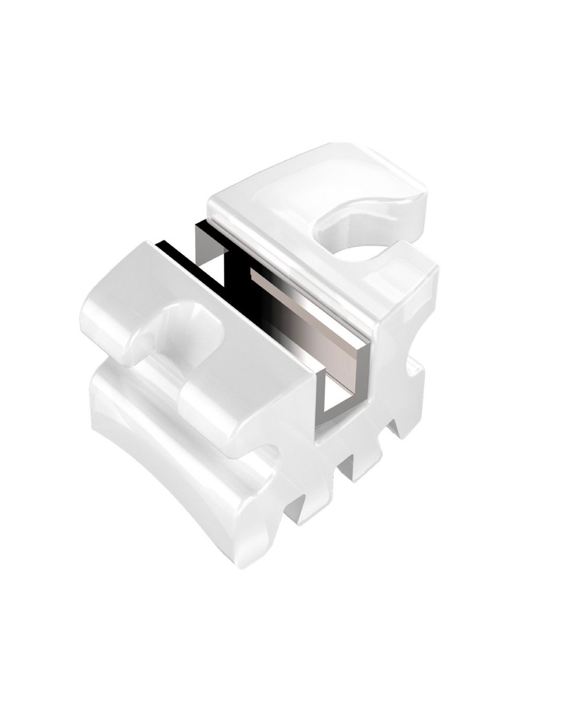 Opaque Ceramic Bracket — 721 Silver Series (Kit of 20)