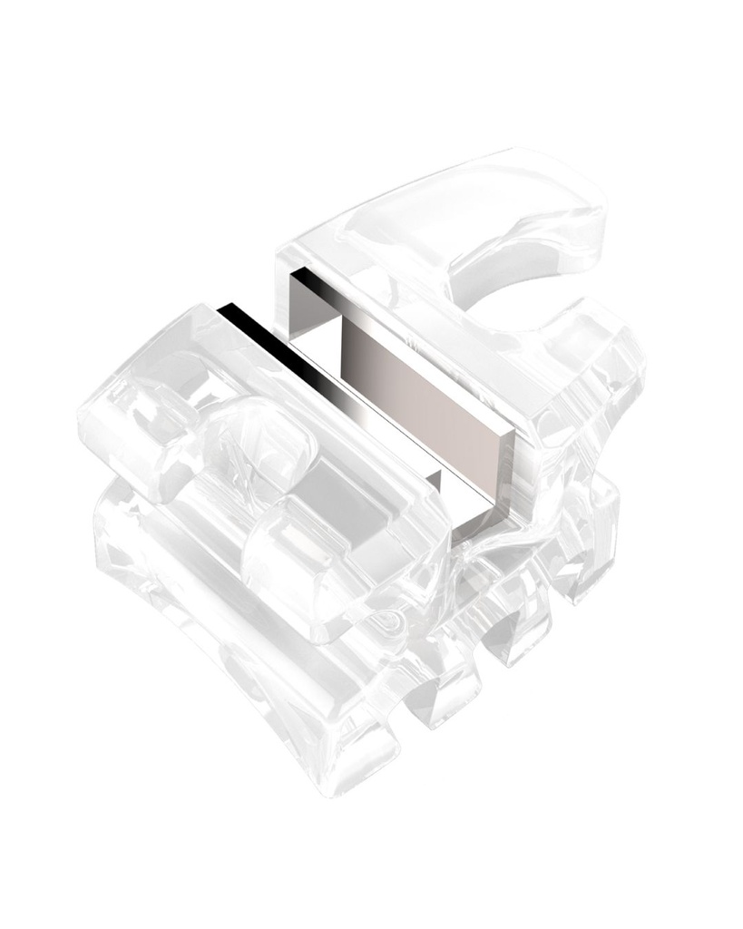 Clear Ceramic Bracket — 9X1 Silver Series (Kit of 20)
