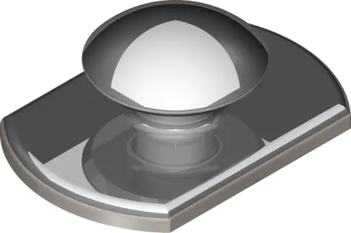 Button semi-flat low profile