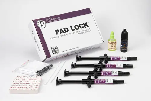 Pad Lock® kit — push syringes without fluoride, Assure sealant