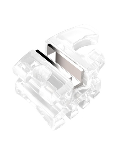 Clear Ceramic Bracket — 9X5 Silver Series (Kit of 20)